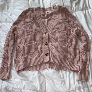 Madewell Pink Cardigan. Size small.